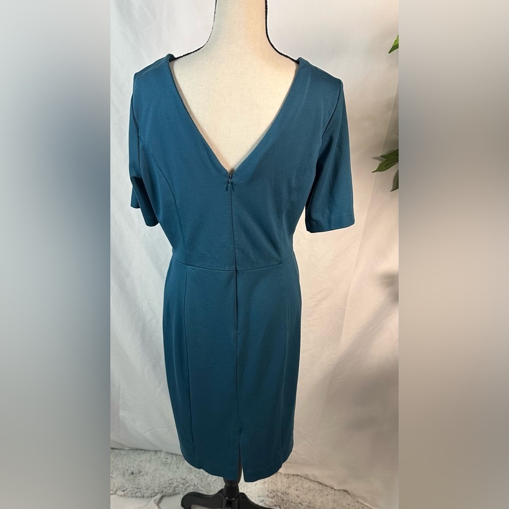 Ann Taylor Factory Blue Sheath Midi Dress 💙 - Picture 5 of 11